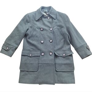 Harve Benard Military Green Double-Breasted Coat M